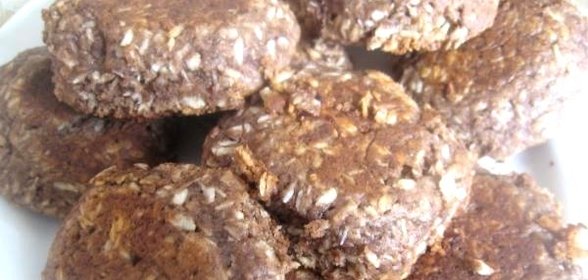 Кокосовое печенье с какао