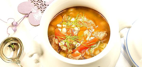 Перловка с говядиной