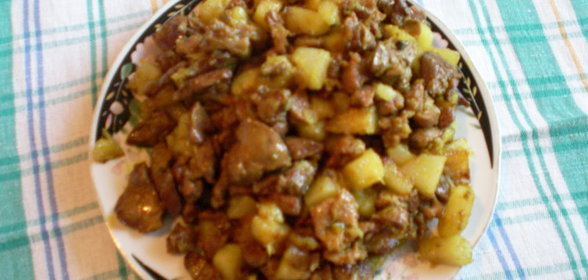 тойуг ичалат говурмасы(потрошка куриные)