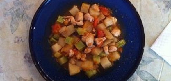 Рагу овощное с курицей