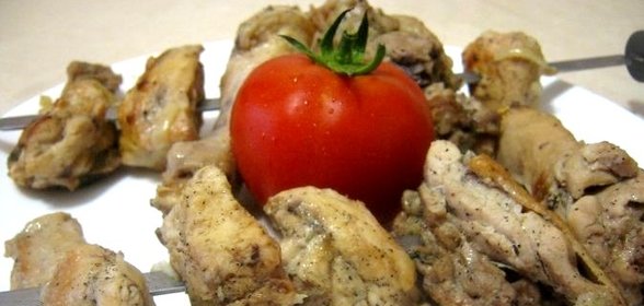 Шашлык из курицы в уксусе