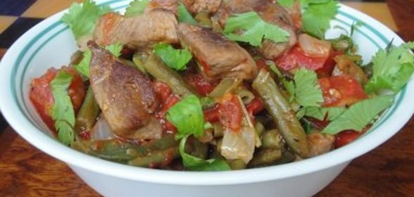 Зелёная Фасоль с Мясом и Аджикой ! ! !