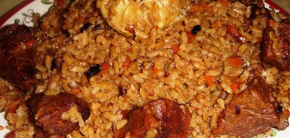 cаримсок палов(плов с чесноком)