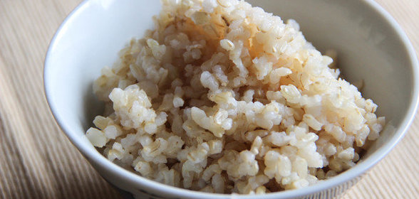 Коричневый рис с соевыми бобами