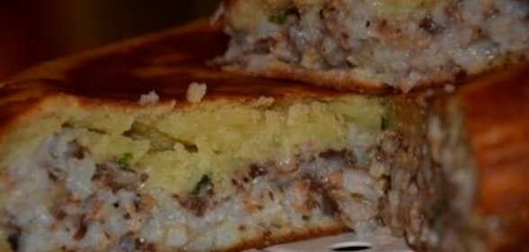 Пирог с консервированной рыбой