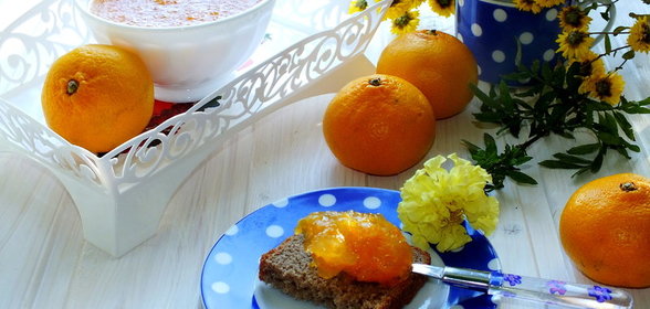Мандариновый джем из хлебопечки