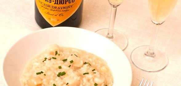 Ризотто с гребешками