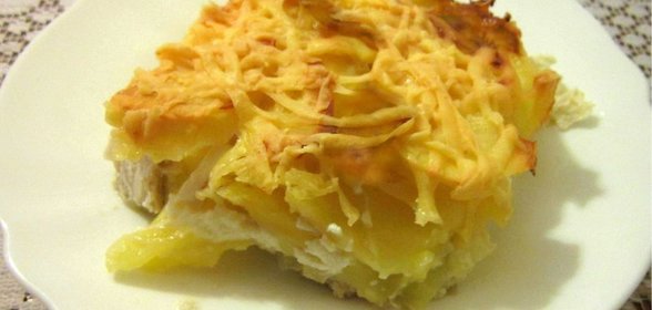 Картофельная запеканка с грудкой