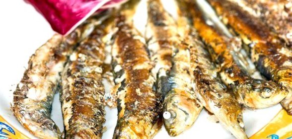 Сардины гриль в перце