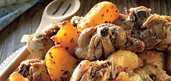 Казан-кабоб с курицей