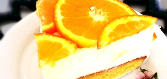 Торт с апельсинами и йогуртом