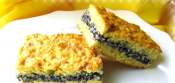 Торт с маком и орехами
