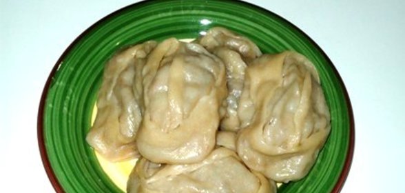 Манты с тыквой и фаршем