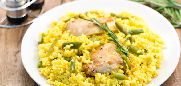 Паэлья с курицей