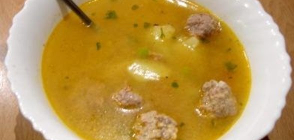 Овощной суп с фрикадельками