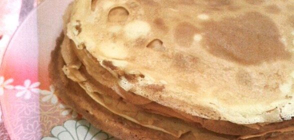 Простые тонкие блины