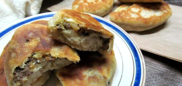 Пирожки с говяжьей печенью