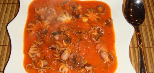 Куриные сердечки с рисом
