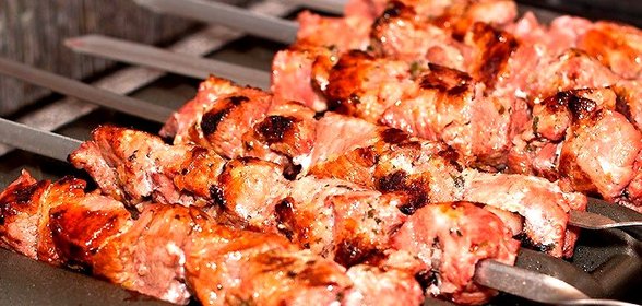 Шашлык в гранатовом соусе