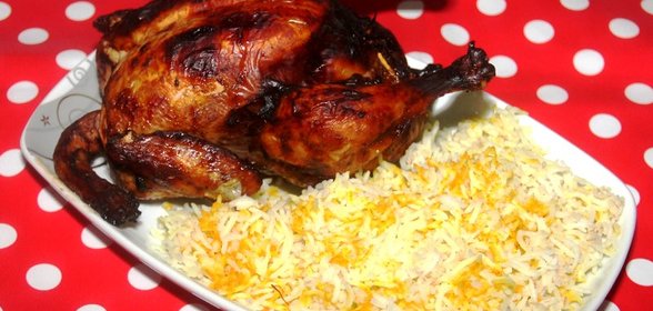 Плов с курицей, фаршированной ореховой начинкой, «Левенги плов»