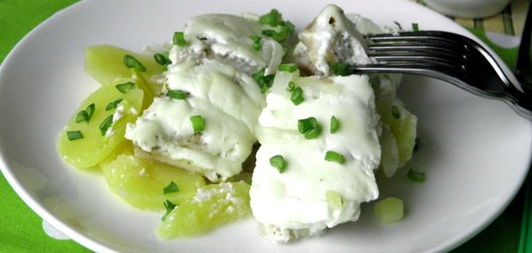 Пангасиус в духовке в сметане