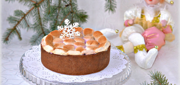 Шоколадный торт с маршмеллоу