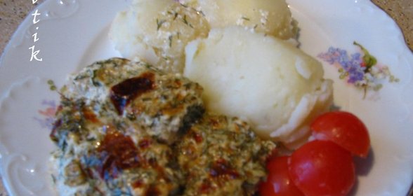 треска в сырном соусе