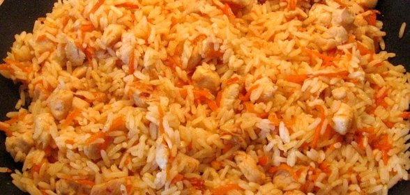 Минималистический плов с курицей