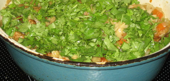 Лапша казахская с капустой