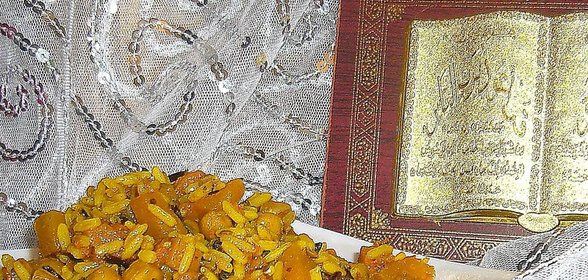 Рис с тыквой и нутом