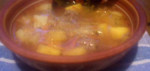 Крестьянский суп с фрикадельками