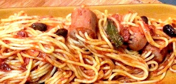 Соус для макарон с сосиской