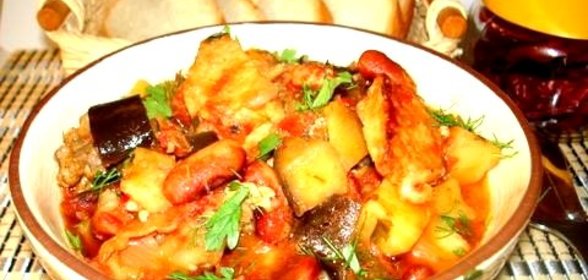 Рагу с фасолью