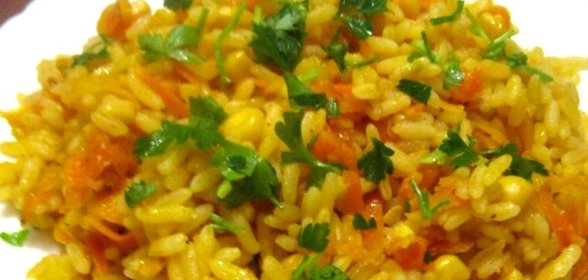 Вегетарианский плов с овощами