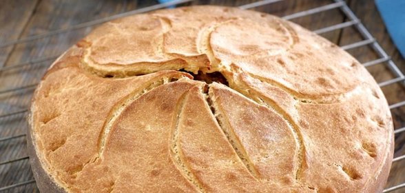 Пирог из куриных желудков