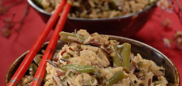 Острый зеленый рис