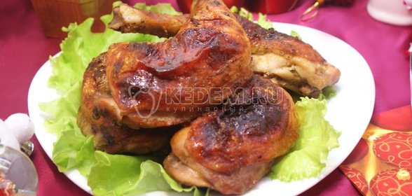 Куриные ножки в горчично-медовой глазури
