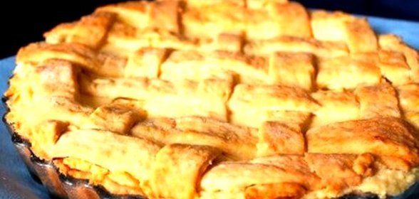 Лимонный пирог из песочного теста