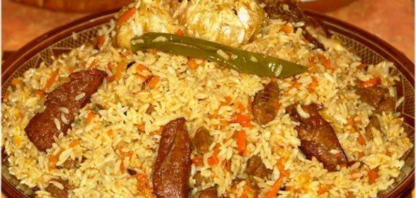 Плов с чесноком