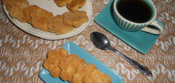 Сырное печенье с отрубями