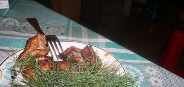 Шашлык из говядины с кориандром