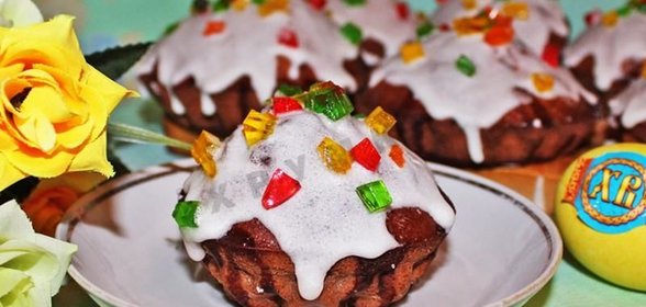 Шоколадный кулич