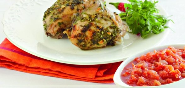 Запеченные куриные ножки с аджикой