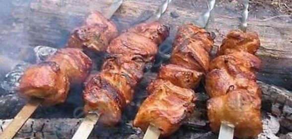 Шашлык на костре