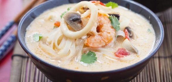 Тайский горшок с морепродуктами