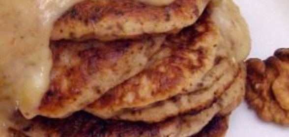 Картофельные оладьи с красной икрой