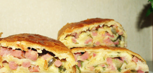 Голландский рулет с ветчиной