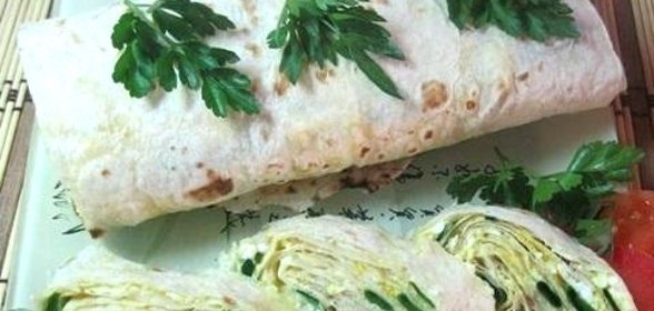 Рулет из лаваша с сыром