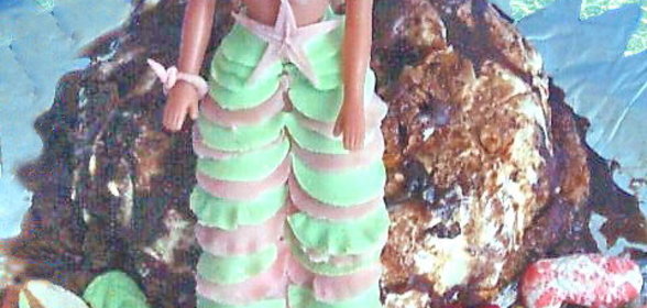 Торт РУСАЛКА НА СКАЛЕ - 1 часть