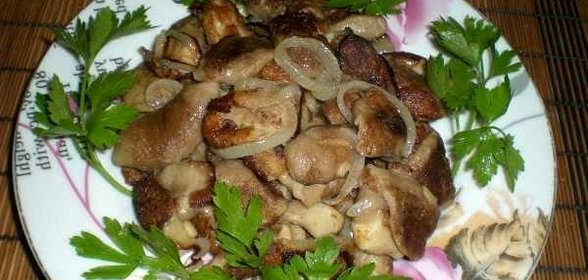 Маслята, жареные с луком